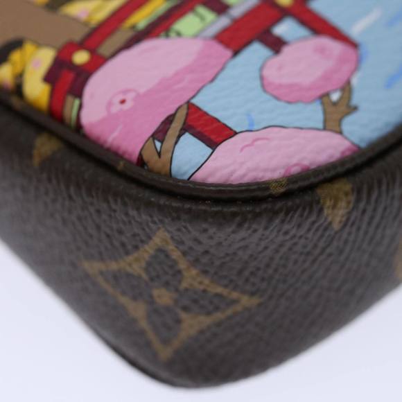 LOUIS VUITTON Monogram Vivienne Mini Pochette Pouch M45905 LV Auth 70308A - Picture 14 of 16